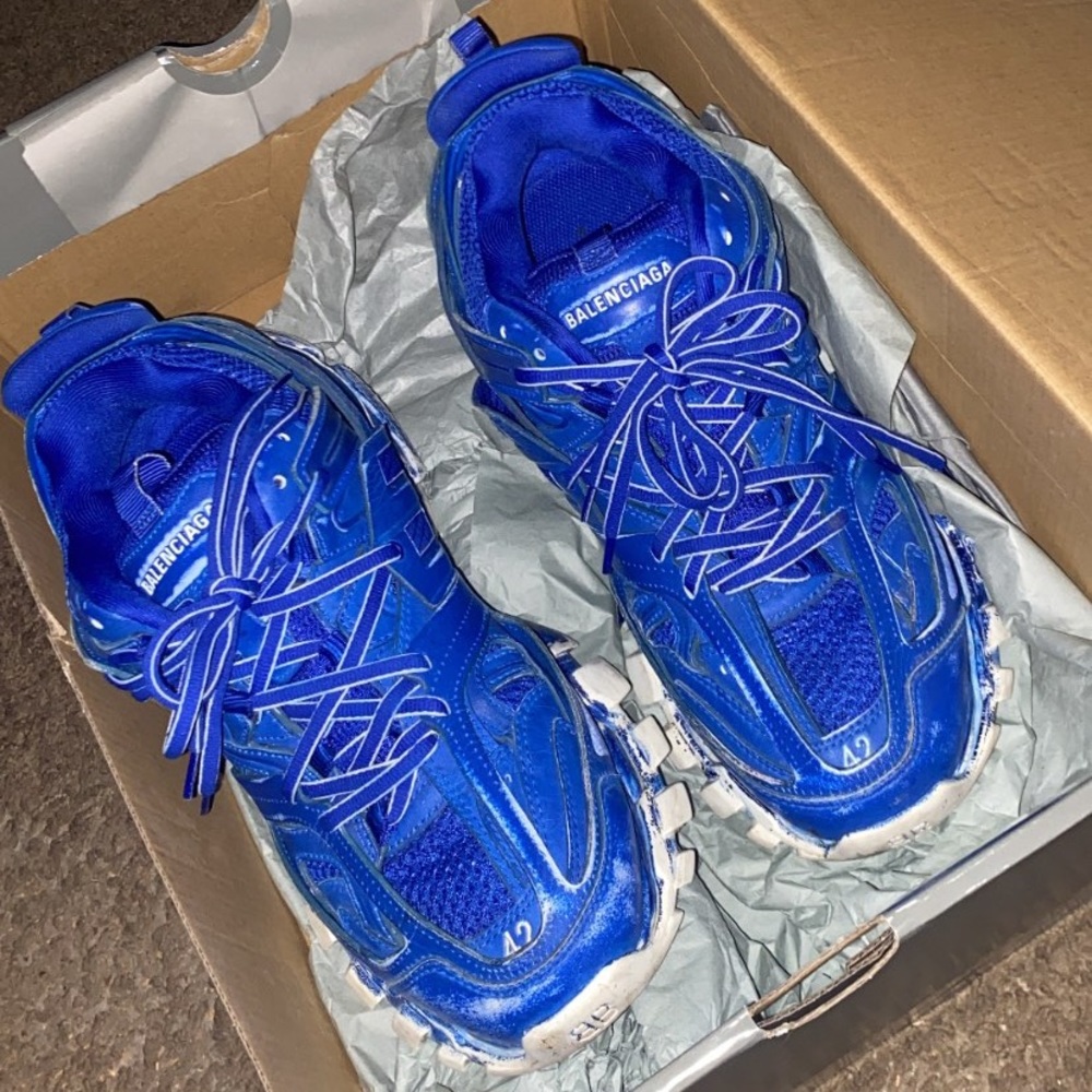 Balenciaga faded blue track